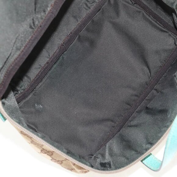 GUCCI GG Canvas Vanity Pouch Beige 124540 Auth BA8615V - Picture 11 of 16